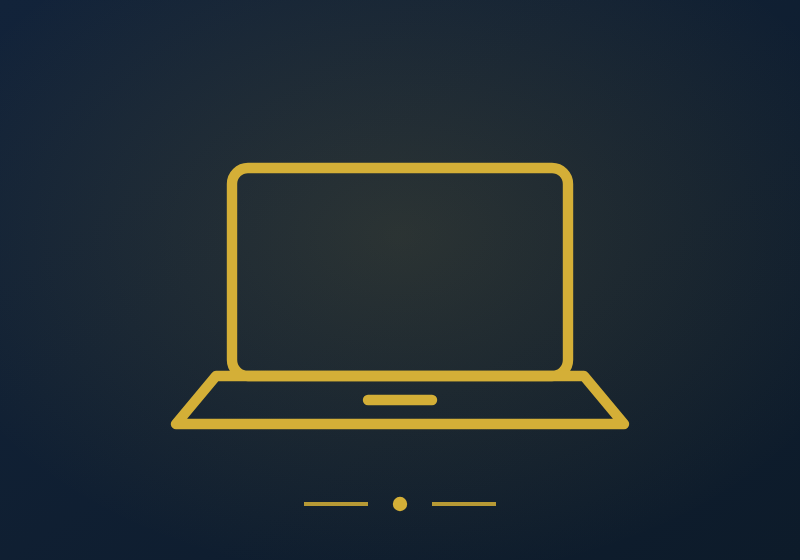 Premium Technology — gold line illustration