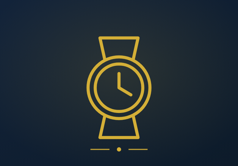 Style & Watches — gold line illustration