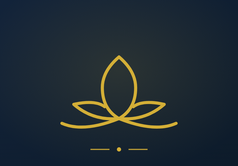 Wellness — gold line illustration